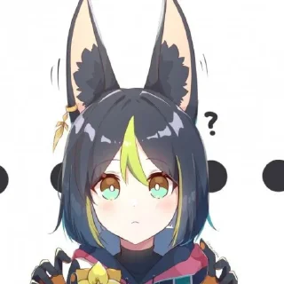 ❓ emoji Tighnari by @jueyun_stickers Telegram sticker 14 of 15