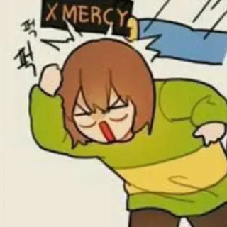😠 emoji chara : : @stickers_undertale Telegram sticker 5 of 120