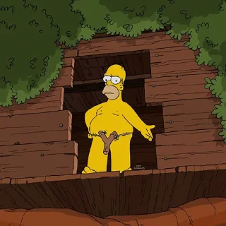 😒 emoji The Simpsons Telegram sticker 5 of 95