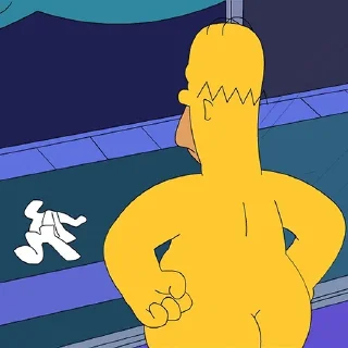 🍑 emoji The Simpsons Telegram sticker 10 of 95