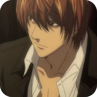🤨 emoji Light Yagami • @Earth928B Telegram sticker 22 of 70