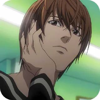 😒 emoji Light Yagami • @Earth928B Telegram sticker 10 of 70