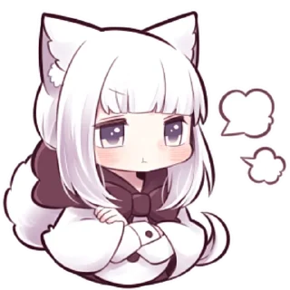 😤 emoji Девочка волчица @nyasticks Telegram sticker 13 of 41