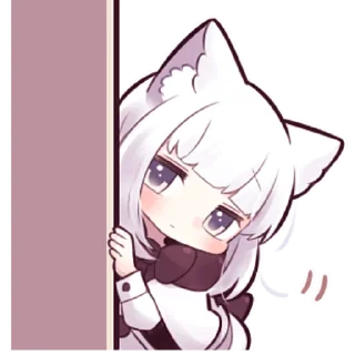 ☺️ emoji Девочка волчица @nyasticks Telegram sticker 5 of 41