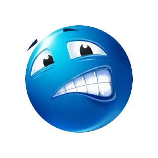 🙄 emoji blue emoji by @sshtukaa Telegram sticker 11 of 59