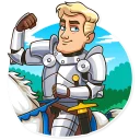 💪 emoji Romantic Knight Telegram sticker 21 of 36