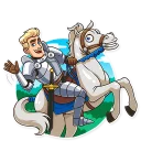 👋 emoji Romantic Knight Telegram sticker 5 of 36