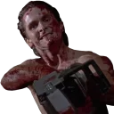 😡 emoji American Psycho Telegram sticker 16 of 20