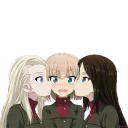👩‍❤️‍👩 emoji Girls und panzer Telegram sticker 12 of 37