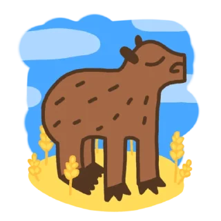 Sticker from Українські капібари