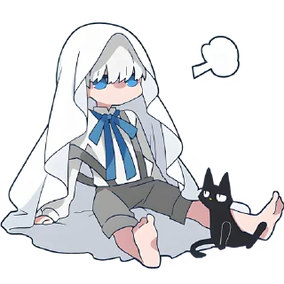 😶 emoji Призрак-кун @Nyasticks Telegram sticker 6 of 42