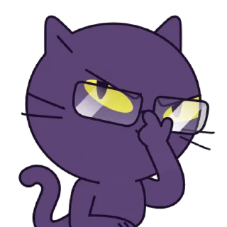 😎 emoji chaos cat Telegram sticker 12 of 15