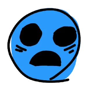 😦 emoji Кривой бс нонамее Telegram sticker 17 of 17