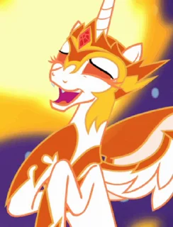 😄 emoji Ponies! | @MLP_AnimatedStickers Telegram sticker 13 of 50