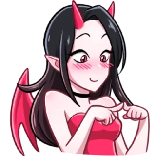 😳 emoji Дьяволица 2.0 Telegram sticker 2 of 47