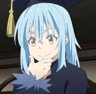 🤔 emoji Римуру темпест @anime_stickerr Telegram sticker 18 of 20