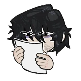 🤨 emoji MHA (Мара Миура) Telegram sticker 13 of 39