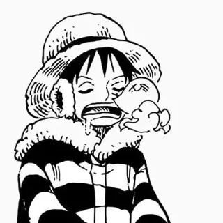🥱 emoji Luffy @anime_sticks Telegram sticker 10 of 30