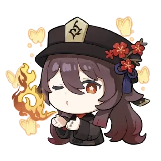 😂 emoji Hu Tao Telegram sticker 17 of 42