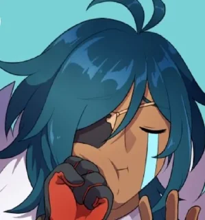 😭 emoji Кэйа Telegram sticker 9 of 29