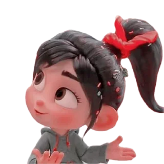 🤗 emoji Cute Vanellope by @peach_artworld Telegram sticker 15 of 21