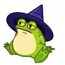 😐 emoji Frog Witch Telegram sticker 10 of 15