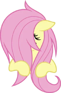 🐱 emoji Fluttershy | @MyLittlePony_bots Telegram sticker 10 of 120