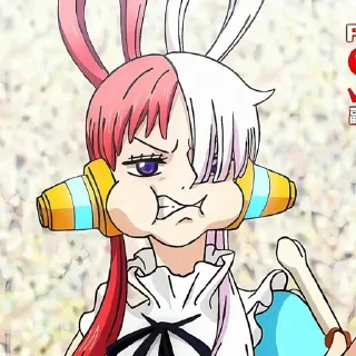Sticker from UTA ワンピース赤❤🤍(by @CoffeSerg)