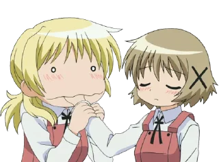 😑 emoji Hidamari Sketch Telegram sticker 10 of 56