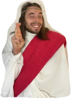 🤞 emoji Jesus Telegram sticker 13 of 18