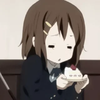 💮 emoji •`Yui Hirasawa | @stickerskn Telegram sticker 5 of 25