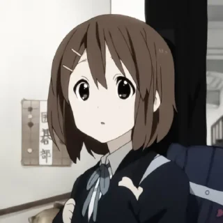 💮 emoji •`Yui Hirasawa | @stickerskn Telegram sticker 6 of 25