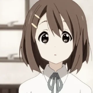 💮 emoji •`Yui Hirasawa | @stickerskn Telegram sticker 22 of 25