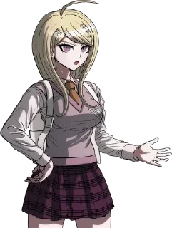 😧 emoji Kaede Akamatsu Telegram sticker 20 of 50