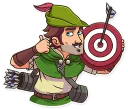 Sticker from Robin Hood