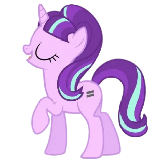😄 emoji @MyLittlePony_bots Starlight Glimmer Telegram sticker 10 of 106