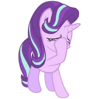 😣 emoji @MyLittlePony_bots Starlight Glimmer Telegram sticker 19 of 106