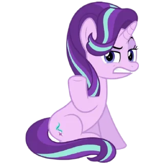 🤨 emoji @MyLittlePony_bots Starlight Glimmer Telegram sticker 17 of 106