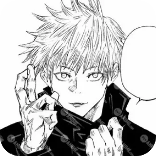 ✋ emoji Годзё Сатору By @Holsmylove an Telegram sticker 6 of 9