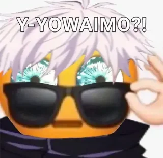 😧 emoji JJK @omnivirtu | 4th pack Telegram sticker 22 of 105