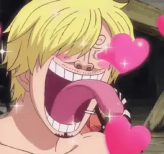 😍 emoji @TVstickers One Piece Telegram sticker 9 of 33