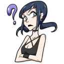 ❓ emoji Bad Girl Telegram sticker 22 of 36