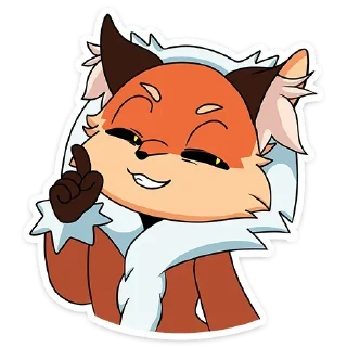 🦊 emoji Лиса Алиса | @Stick4Gram Telegram sticker 4 of 50