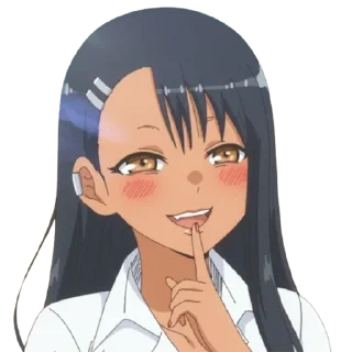 🤫 emoji Nagatoro-San Telegram sticker 6 of 57
