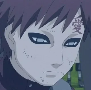 😞 emoji sabaku no gaara Telegram sticker 8 of 20