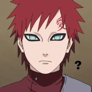 🤨 emoji sabaku no gaara Telegram sticker 10 of 20