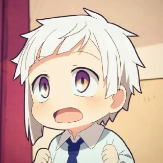 🤍 emoji Nakajima Atsushi Telegram sticker 11 of 15