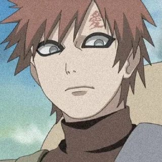 🙁 emoji sabaku no gaara Telegram sticker 6 of 20