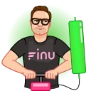 ☀️ emoji Flare Inu (Finu) Telegram sticker 7 of 10