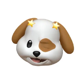 😉 emoji cute dog🎀 Telegram sticker 5 of 14